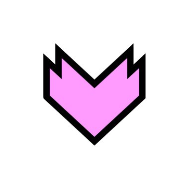 vector icon of a heart with a heart sign