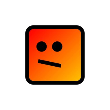 emoji simgesinin vektör çizimi      