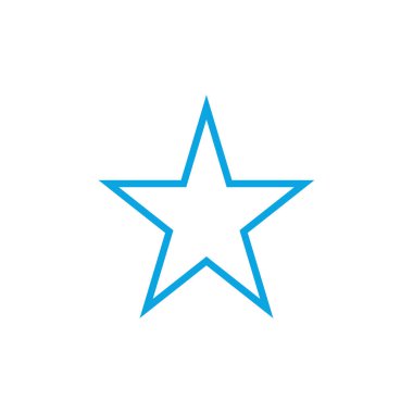 Yıldız Logosu Şablonu vektör illüstrasyon tasarımı