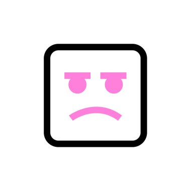 emoji simgesinin vektör çizimi      