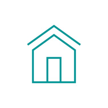 Emlak konsepti, basit ev simgesi 