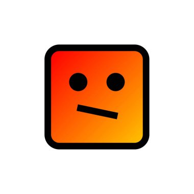 emoji simgesinin vektör çizimi      