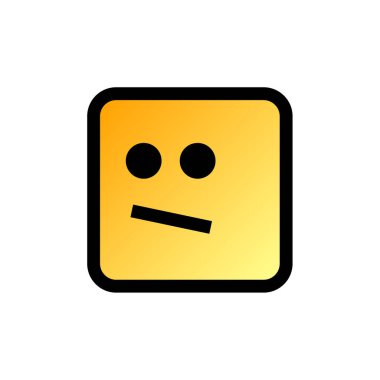 emoji simgesinin vektör çizimi      