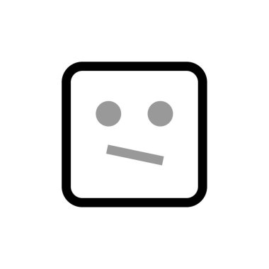 emoji simgesinin vektör çizimi      