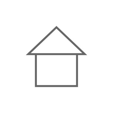 Emlak simgesi vektör illüstrasyon tasarımı