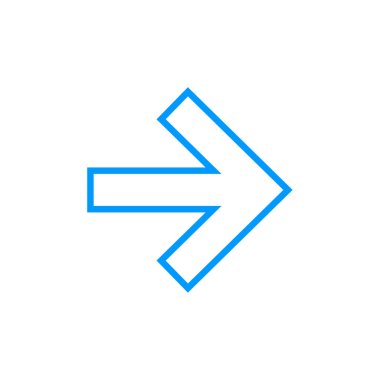 ok simgesi, vektör illüstrasyonu