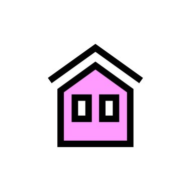 ev ikonu. Emlak konsepti düz vektör simgesi