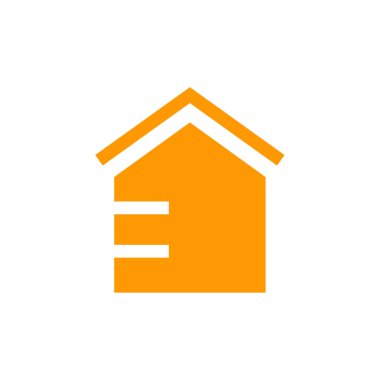 ev ikonu. Emlak konsepti düz vektör simgesi