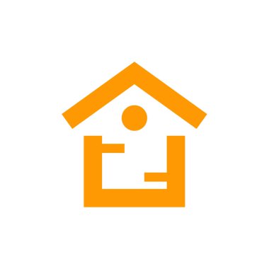 ev ikonu. Emlak konsepti düz vektör simgesi