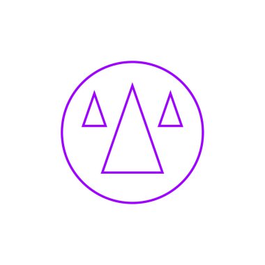 pusula çizgi vektör simgesi