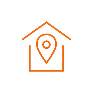 ev ikonu. Emlak konsepti düz vektör simgesi