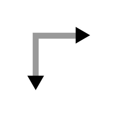 ok simgesi, vektör illüstrasyonu 