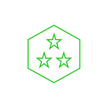 yıldız simgesi logo tasarımı ilham vektörü şablonu