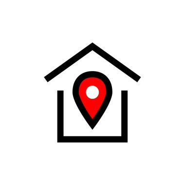 ev ikonu. Emlak konsepti düz vektör simgesi