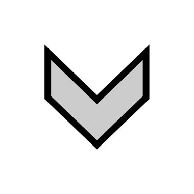 ok simgesi, vektör illüstrasyonu 