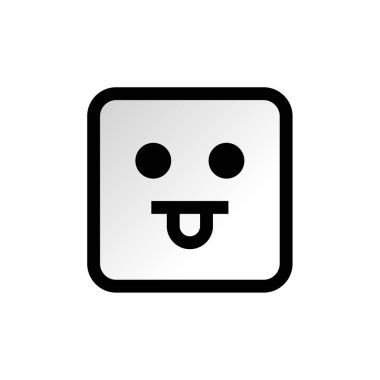 Modern Emoji simgesinin vektör illüstrasyonu    