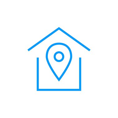 ev ikonu. Emlak konsepti düz vektör simgesi