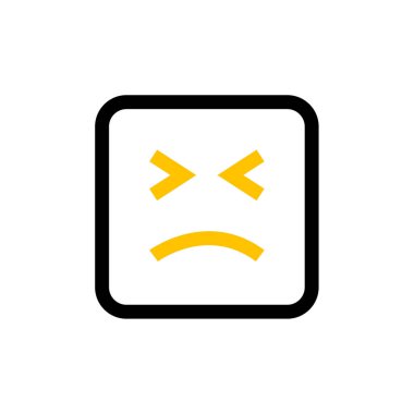 Modern Emoji simgesinin vektör illüstrasyonu    