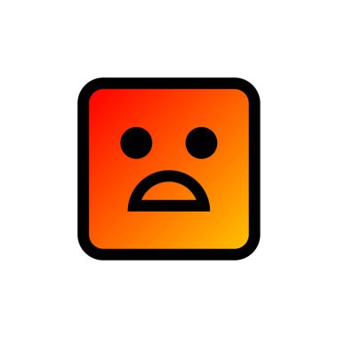 Modern Emoji simgesinin vektör illüstrasyonu    