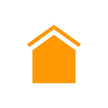 ev ikonu. Emlak konsepti düz vektör simgesi