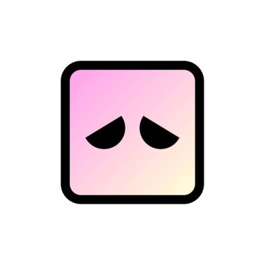 Modern Emoji simgesinin vektör illüstrasyonu    