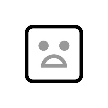 Emoji ikon vektörü. Düz simge beyaz arkaplanda izole edildi. İfade simgesi 10. vektör illüstrasyonuName