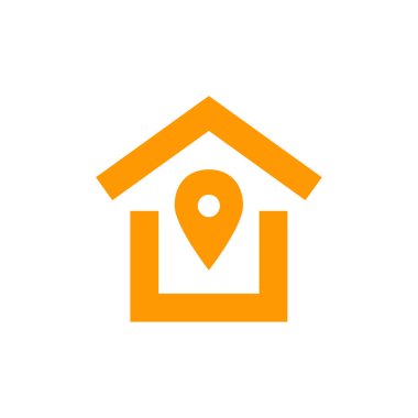 ev ikonu. Emlak konsepti düz vektör simgesi