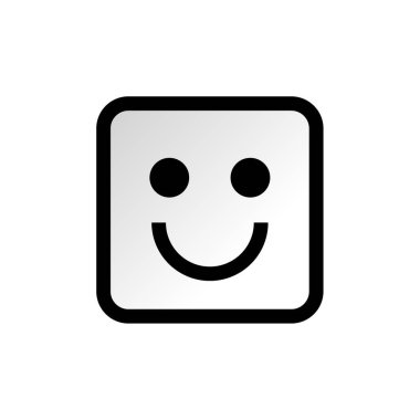Gülümse ikon vektör illüstrasyonu