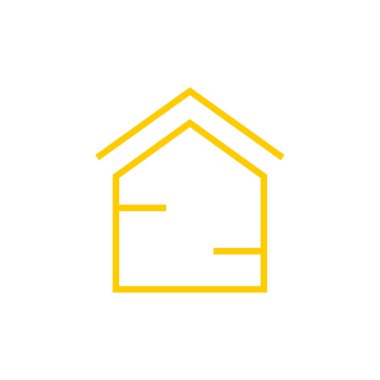 ev ikonu. Emlak konsepti düz vektör simgesi