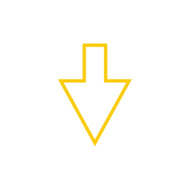 aşağı ok simgesi vektörü.