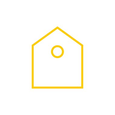 ev ikonu. Emlak konsepti düz vektör simgesi