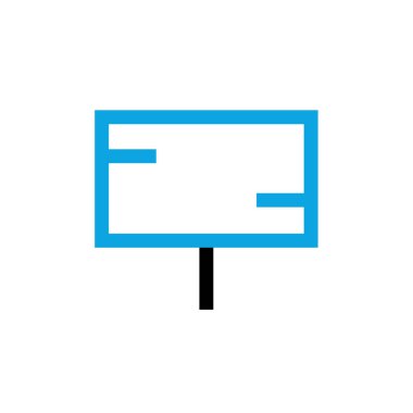 Emlak simgesi, vektör illüstrasyonu