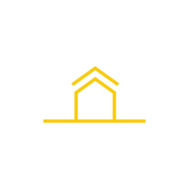 Emlak simgesi, vektör illüstrasyonu