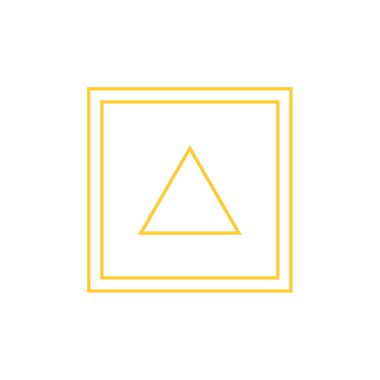 üçgen logo tasarım şablonu vektörü