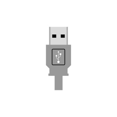 izole edilmiş USB kablo simgesi. vektör çizimi tasarımı