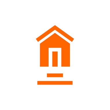 Emlak simgesi, vektör illüstrasyonu