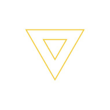 üçgen ikon tasarım vektörü