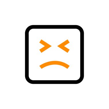 Modern Emoji simgesinin vektör illüstrasyonu    