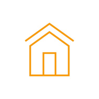 Emlak simgesi, vektör illüstrasyonu