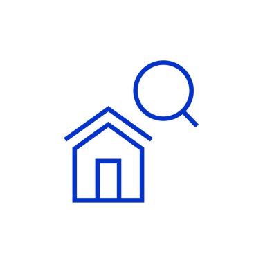 Emlak simgesi, vektör illüstrasyonu