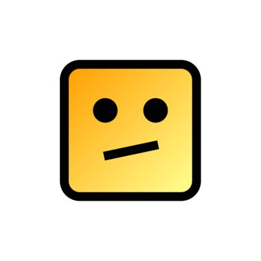Modern Emoji simgesinin vektör illüstrasyonu    