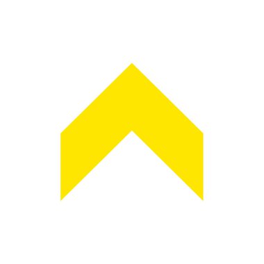 Beyaz arkaplanda ok simgesi. düz tasarım biçimi    