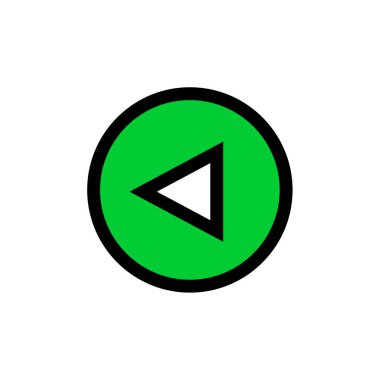 Beyaz arkaplanda ok simgesi. düz tasarım biçimi    