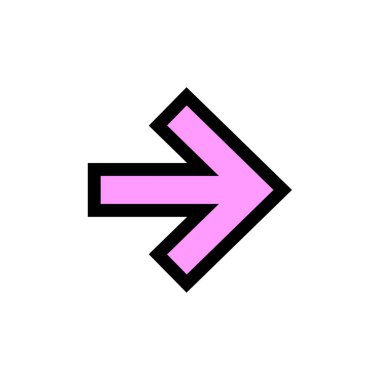 Beyaz arkaplanda ok simgesi. düz tasarım biçimi    