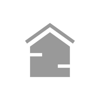 Emlak simgesi, vektör illüstrasyonu