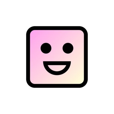 Gülümse ikon vektör illüstrasyonu