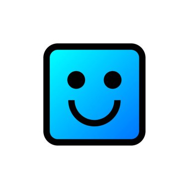 Gülümse ikon vektör illüstrasyonu