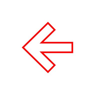 ok simgesi, vektör illüstrasyonu