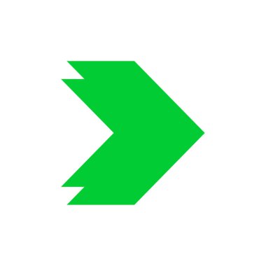 ok simgesi, vektör illüstrasyonu