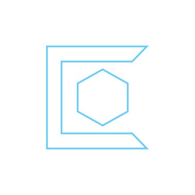 kare çerçeve tasarımı vektör çizimi izole edildi